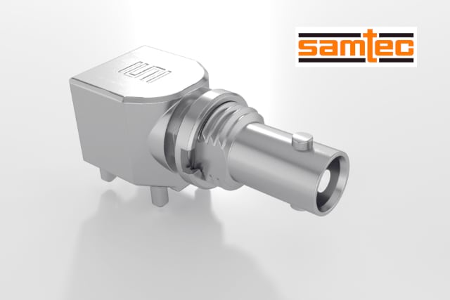 Samtec’s 75 Ohm High-Density BNC with Pick-and-Place Capability